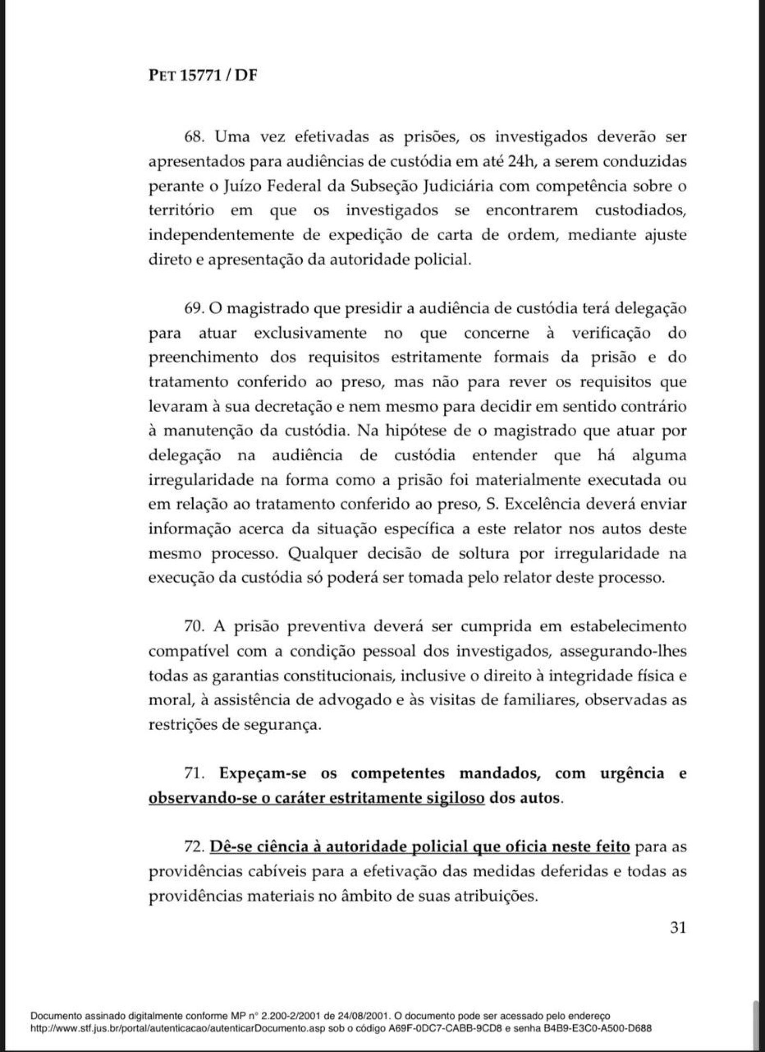 Decis&atilde;o de Andr&eacute; Mendon&ccedil;a sobre a pris&atilde;o de Paulo Henrique Costa, ex-presidente do BRB
