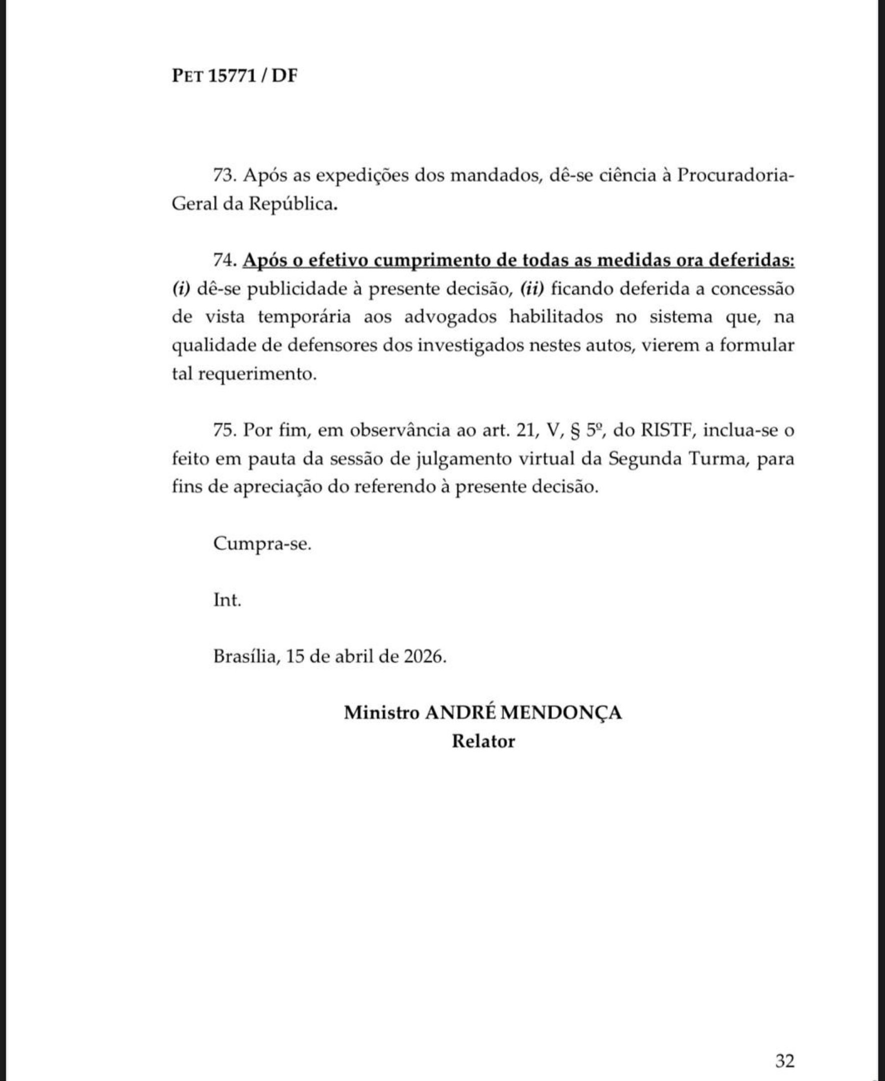 Decis&atilde;o de Andr&eacute; Mendon&ccedil;a sobre a pris&atilde;o de Paulo Henrique Costa, ex-presidente do BRB