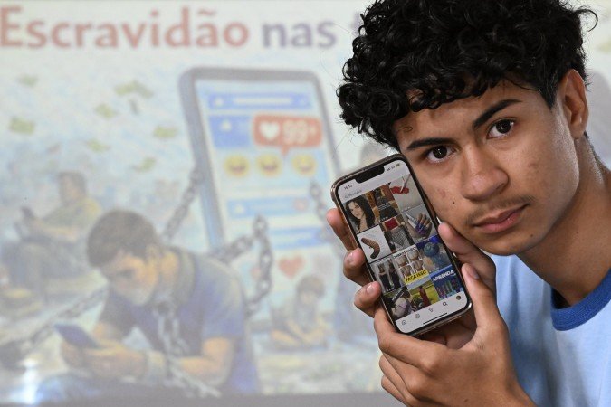 Arthur mantém uma relação transparente com os pais sobre o uso de redes