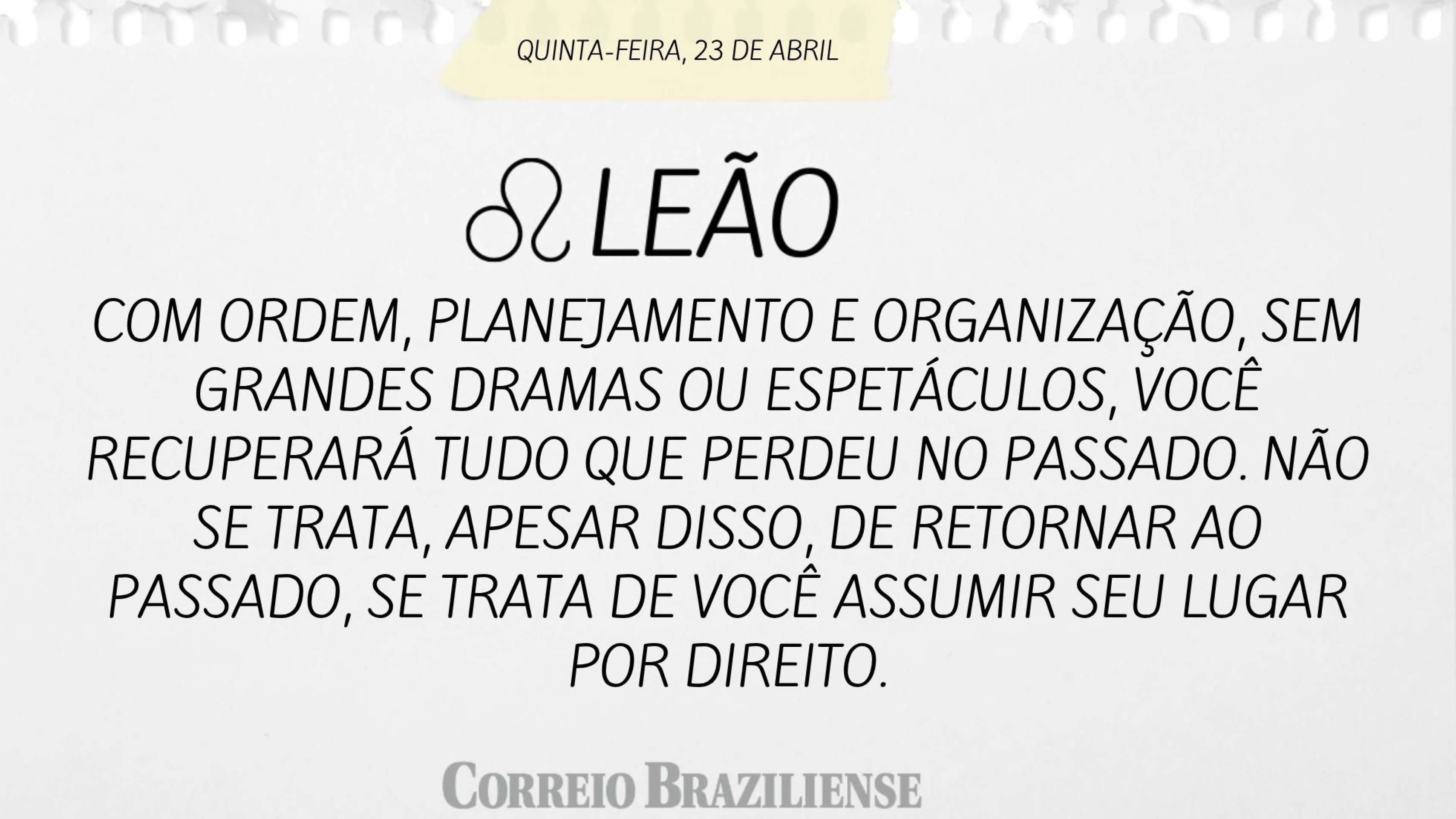 Hor&oacute;scopo | 23 de abril