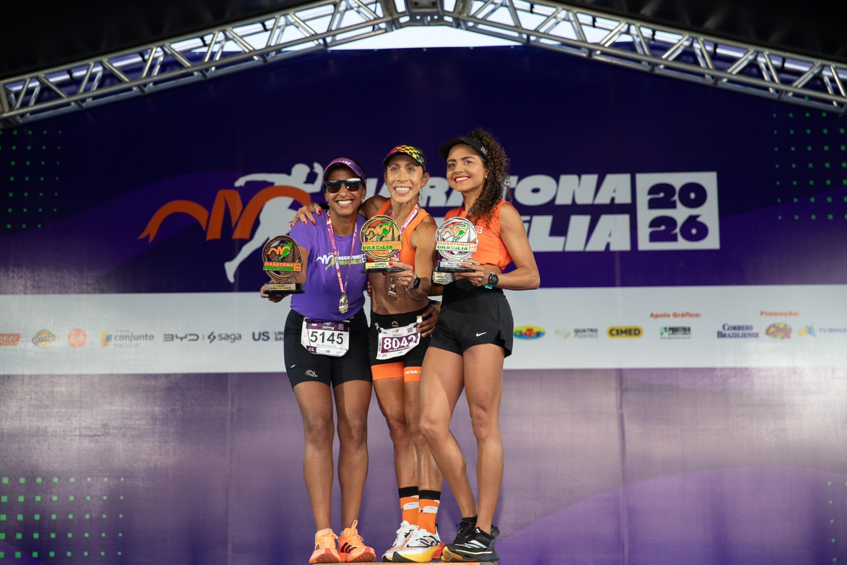 A grande vencedora da categoria feminina da prova de 5km foi Helen Cristina. Larissa Soares levou o segundo lugar e Siladi Alves, o terceiro     