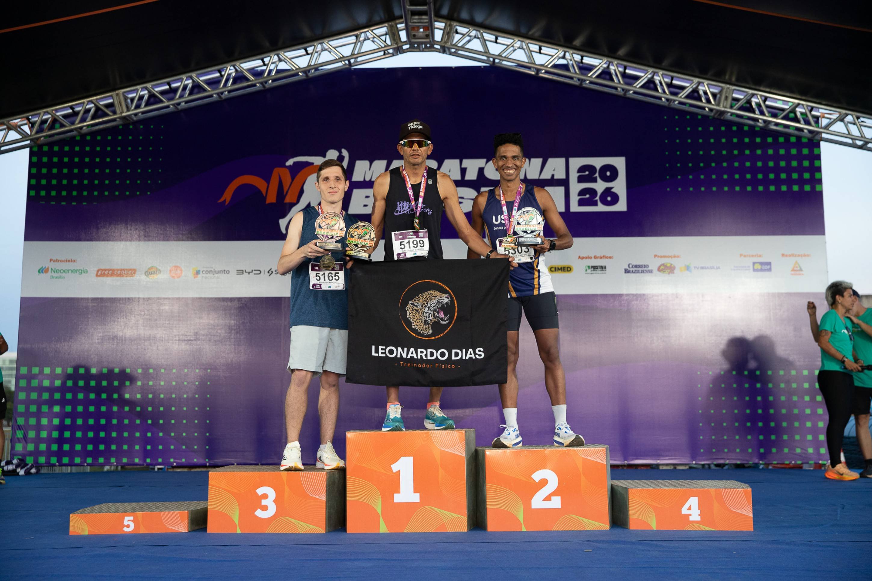 Pit&aacute;goras Barros conquistou o primeiro lugar na prova de 5km, seguido de Weudes Santos e Pedro Henrique
