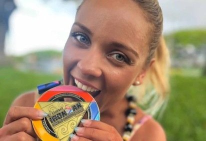 Triatleta brasileira, Mara Flávia Araújo, morre durante Ironman Texas -  (crédito: Reprodução/Redes sociais )
