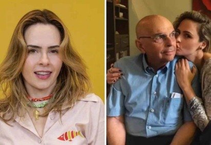 Gerardo Renault ao lado da filha, Ana Paula Renault; ex-deputado mineiro morreu aos 96 anos ap&oacute;s per&iacute;odo de interna&ccedil;&atilde;o -  (crédito: Reprodu&ccedil;&atilde;o/Redes sociais)