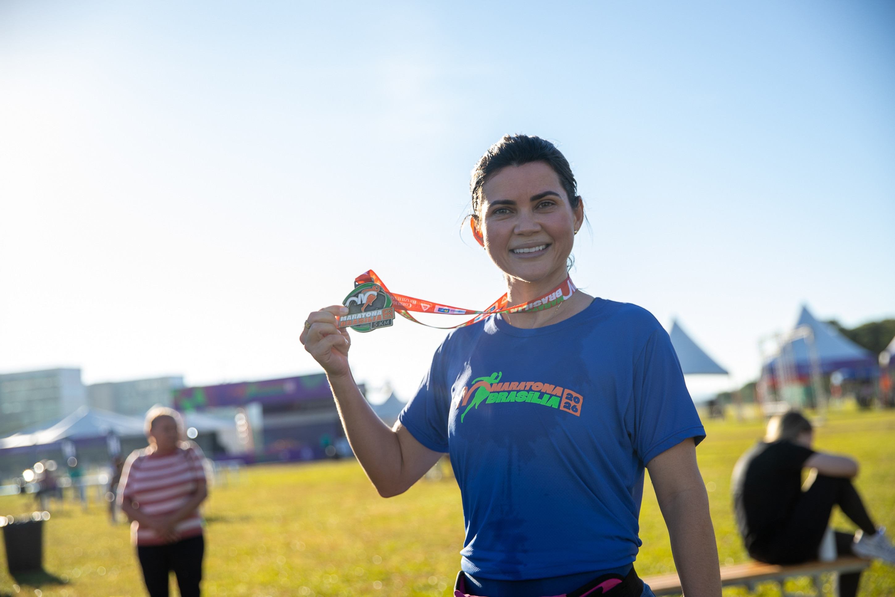 Primeira colocada dos 5km, W&eacute;lida Seyla conquistou uma vit&oacute;ria in&eacute;dita