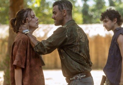 Alice Wegmann e Felipe Simas contracenando em Rio de sangue  -  (crédito: Divulgação ) -Alice Wegmann e Felipe Simas contracenando em Rio de sangue  -  (crédito: Divulgação )