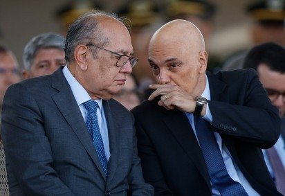 Ministro do STF enviou notícia-crime a Alexandre de Moraes e pediu a inclusão de Zema no inquérito das fake news -  (crédito: Pedro Ladeira/Folhapress)