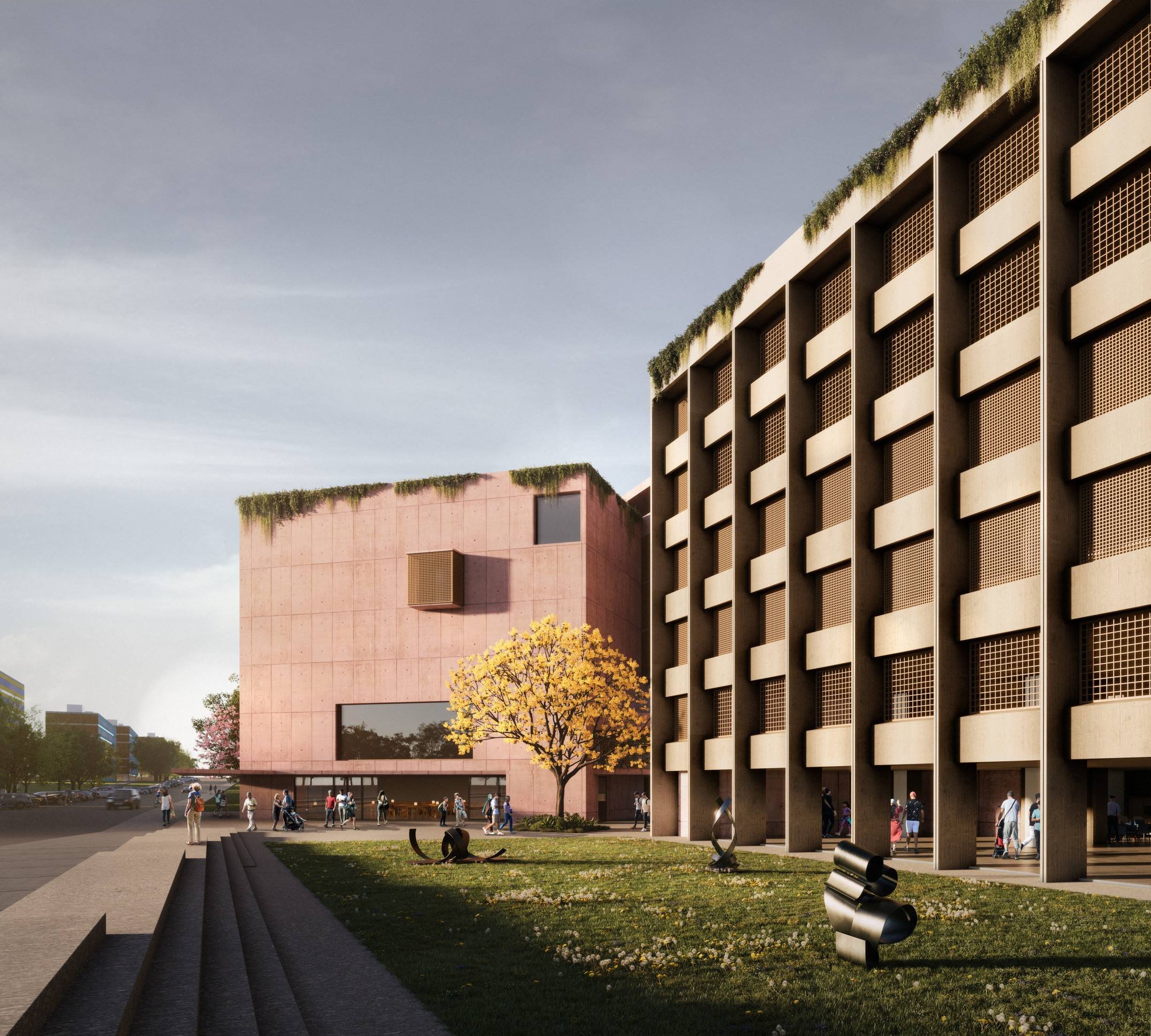 Assinado pelo diretor art&iacute;stico Batman Zavareze, pr&eacute;dio abandonado na 511 Norte vai dar lugar ao Centro Cultural do Sesc