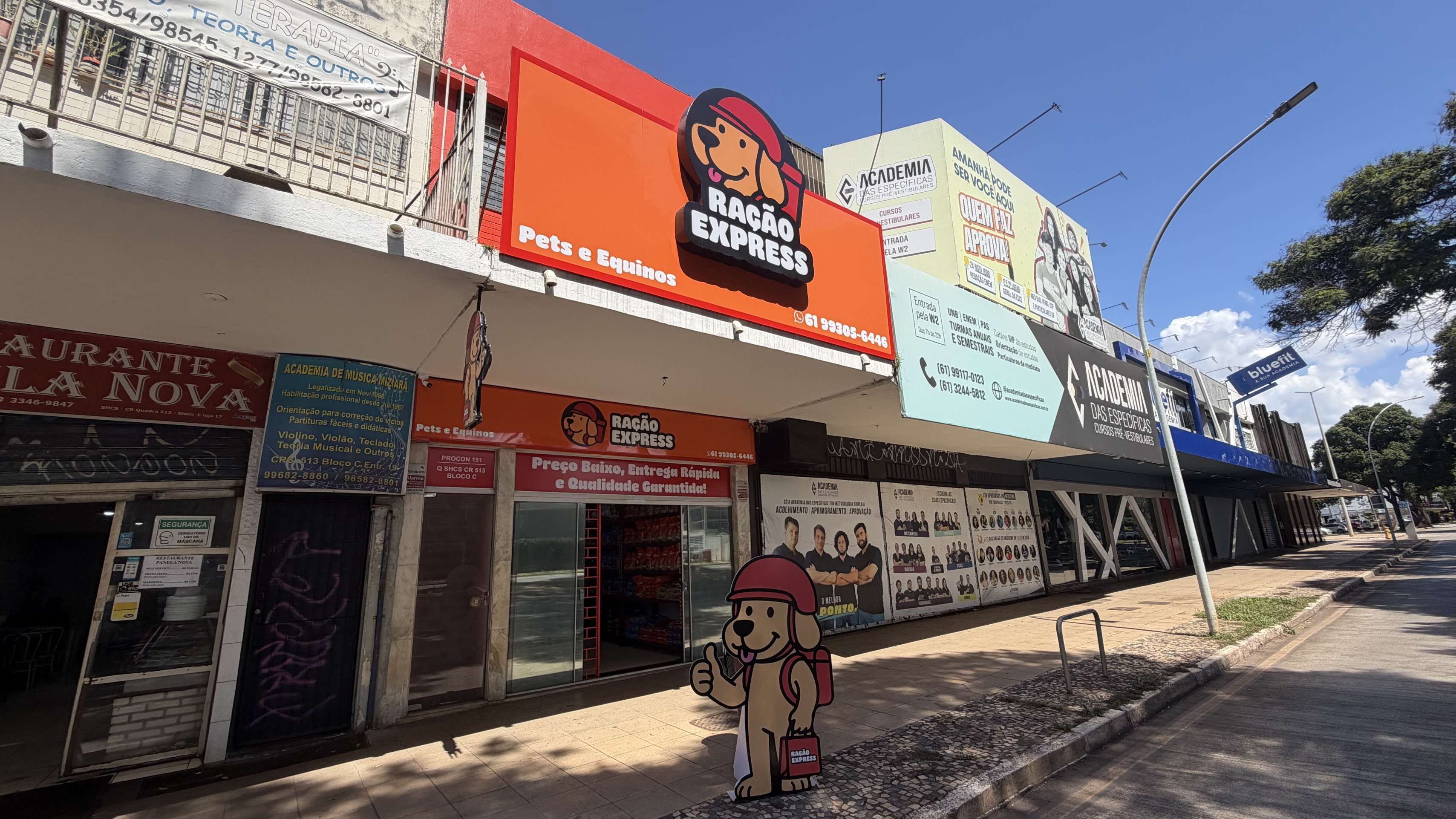 Inaugurada em janeiro, Ra&ccedil;&atilde;o Express traz mais cores para a 513 sul