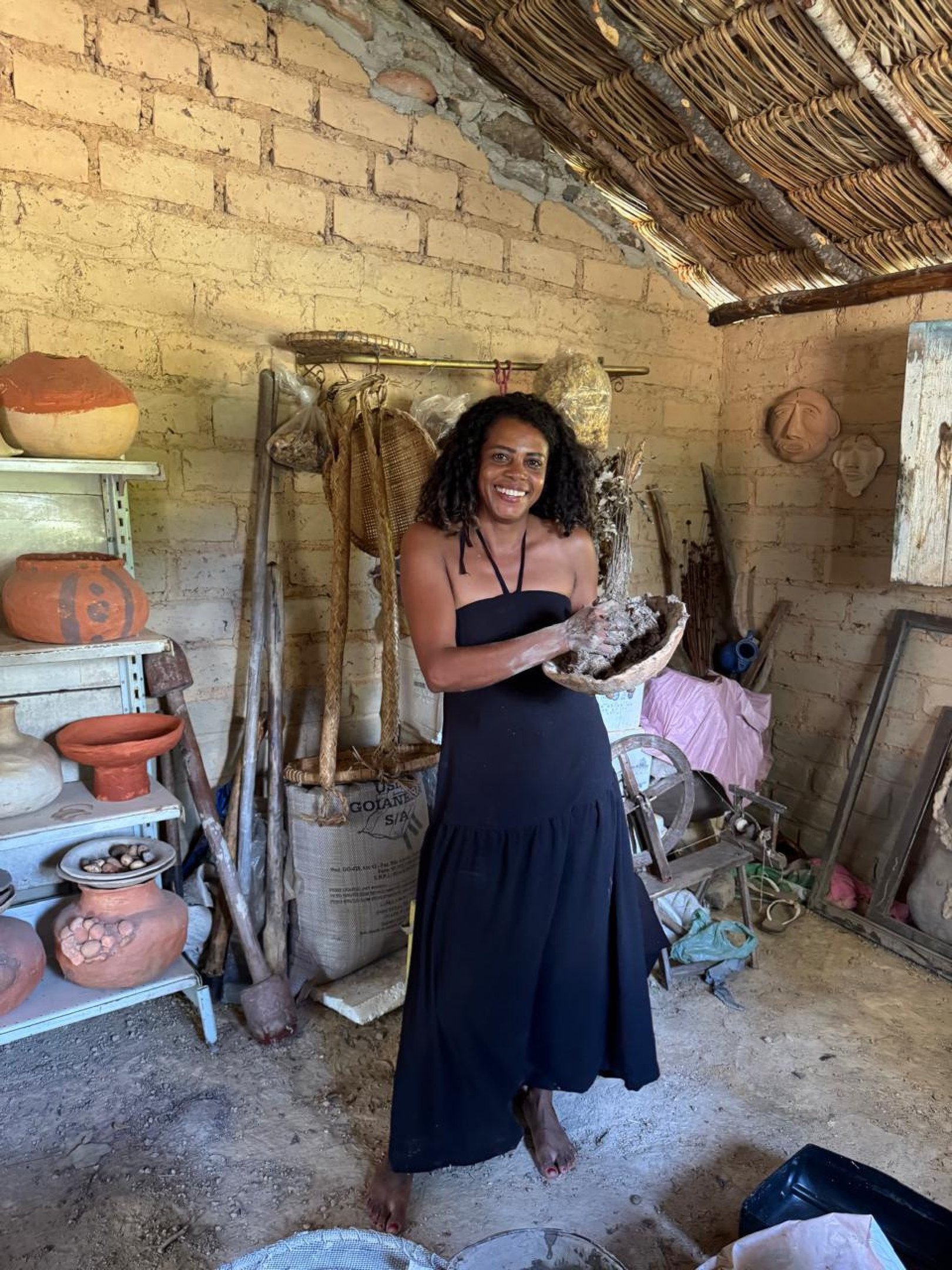 No Turismo de Base Comunit&aacute;ria, Elizabeth prepara a experi&ecirc;ncia 