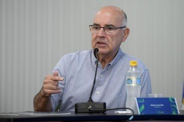 Radamés Lattari enumerou qualidades de Brasília como sede de grandes eventos: 'Nós deveríamos dar um presente a Brasília, mas acho que é a cidade que está dando um presente ao vôlei' -  (crédito: Dhavid Normando/CBV)