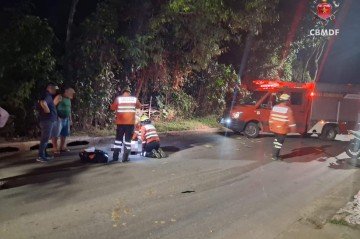 A vítima foi encontrada já sem vida pelos socorristas -  (crédito: Corpo de Bombeiros Militar do Distrito Federal/Divulgação)