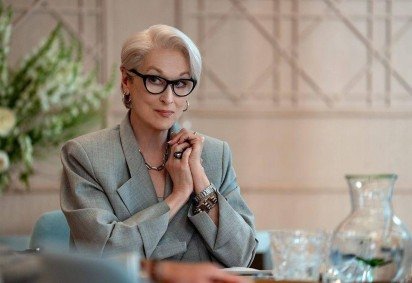 A capa da Vogue com Anna Wintour e Meryl Streep como Miranda Priestly gerou grande repercussão  -  (crédito: Annie Leibovitz/Vogue) -A capa da Vogue com Anna Wintour e Meryl Streep como Miranda Priestly gerou grande repercussão  -  (crédito: Annie Leibovitz/Vogue)