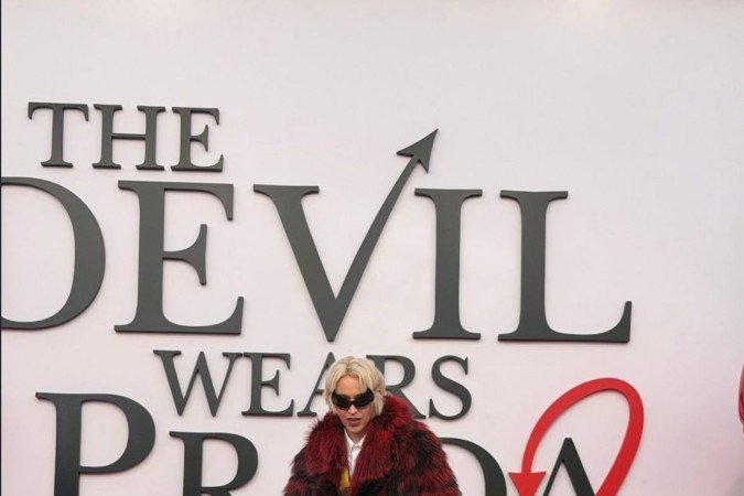 Gabb na premiere do filme 
