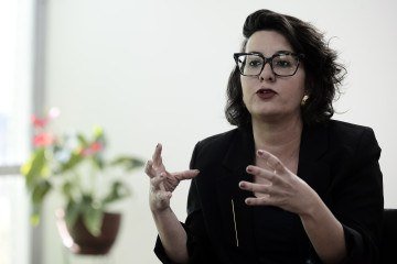  22/04/2026. Crédito: Minervino Júnior/CB/D.A Press. Brasil.  Brasilia - DF. Entrevista com a ministra dos Direitos Humanos Janine Melo. -  (crédito: Minervino Júnior/CB/D.A.Press)