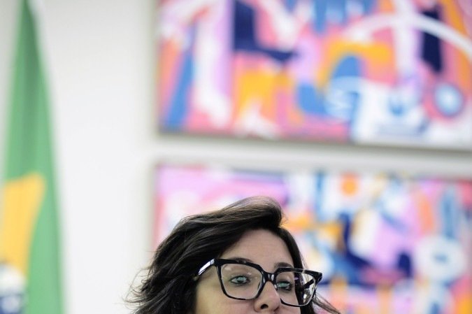  22/04/2026. Crédito: Minervino Júnior/CB/D.A Press. Brasil.  Brasilia - DF. Entrevista com a ministra dos Direitos Humanos Janine Melo.