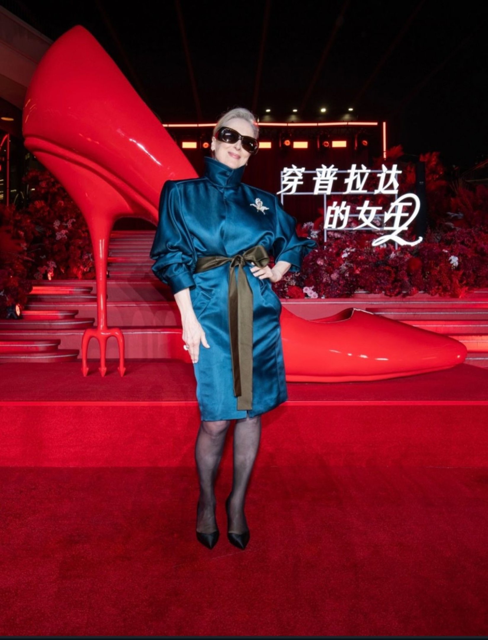 A atriz que interpreta a Miranda Priestly usou um salto do brasileiro Alexandre Birman