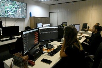 Programa Viva Flor: na Sala Lil&aacute;s, &eacute; realizado o monitoramento -  (crédito:  Marcelo Ferreira/CB/D.A Press)