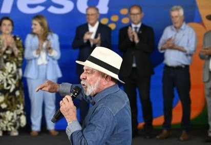 Lula discursou nesta quinta (23/4) na Feira Brasil na Mesa, realizada na Embrapa Cerrados, em Planaltina -  (crédito:   Carlos Vieira CB/DA Press) -Lula discursou nesta quinta (23/4) na Feira Brasil na Mesa, realizada na Embrapa Cerrados, em Planaltina -  (crédito:   Carlos Vieira CB/DA Press)