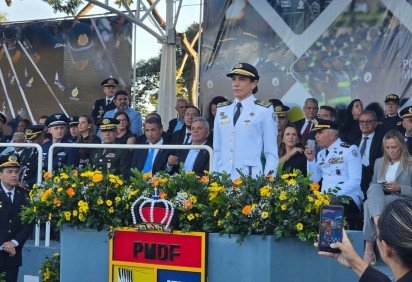 Ana Paula Habka deixa comando geral da PMDF -  (crédito: Foto: Carlos Silva/CB/DA Press) -Ana Paula Habka deixa comando geral da PMDF -  (crédito: Foto: Carlos Silva/CB/DA Press)
