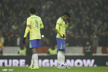 Estêvao é o artilheiro da Seleção Brasileira com cinco gols desde que Carlo Ancelotti assumiu o cargo em junho do ano passado -  (crédito: RAFAEL RIBEIRO/CBF)