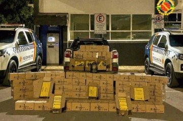 PMDF apreende explosivos e detonadores durante operação no Gama -  (crédito: PMDF/Divulgação)