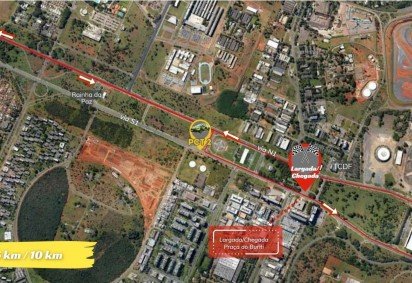 Trechos da S1 e N1, no Eixo Monumental, ser&atilde;o interditados para corrida neste domingo (26) -  (crédito: Detran-DF) -Trechos da S1 e N1, no Eixo Monumental, ser&atilde;o interditados para corrida neste domingo (26) -  (crédito: Detran-DF)