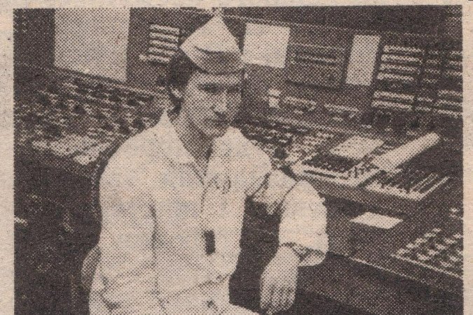  Breus em foto tirada à epoca, no reator 4 de Chernobyl