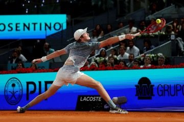 Foi a primeira derrota de Fonseca para um adversário com ranking inferior depois de quatro eliminações consecutivas para tenistas top 10 -  (crédito: Thomas Coex/AFP)