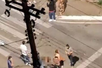 Câmeras registraram o crime no Riacho Fundo I, na CLN 3, Bloco C -  (crédito:  Material cedido ao Correio)