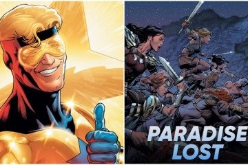 Gladiador Dourado é conhecido pelo tom leve e cômico dentro da DC, sendo um herói do futuro que volta ao passado para ganhar fama e dinheiro usando tecnologia avançada -  (crédito: Observatorio do Cinema)