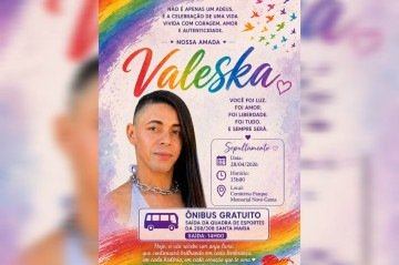 Mulher trans encontrada morta dentro de casa será enterrada no Novo Gama
 -  (crédito: Divulgação)