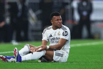 Mbappé sofreu lesão na coxa esquerda e desfalca o Real Madrid -  (crédito: Foto: Yasser Bakhsh/Getty Images)