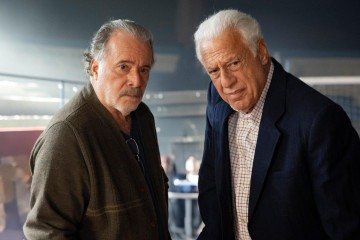 Otoniel (Tony Ramos) e Arthur (Antonio Fagundes): encontro de gigantes -  (crédito: Globo/Divulgação)