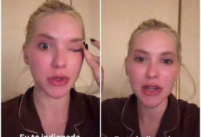 'Quer falar de mim, fala o que você quiser. Agora, dos meus filhos? Crianças de quatro, três e um ano', disse Virginia aos prantos -  (crédito: Reprodução/Instagram)