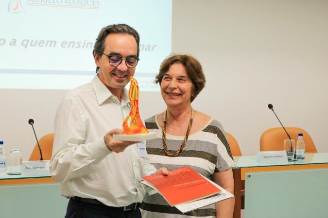 Premiação do projeto vencedor da 9° edição do Prêmio Professor Rubens Murillo Marques -  (crédito: Reprodução/FFC)