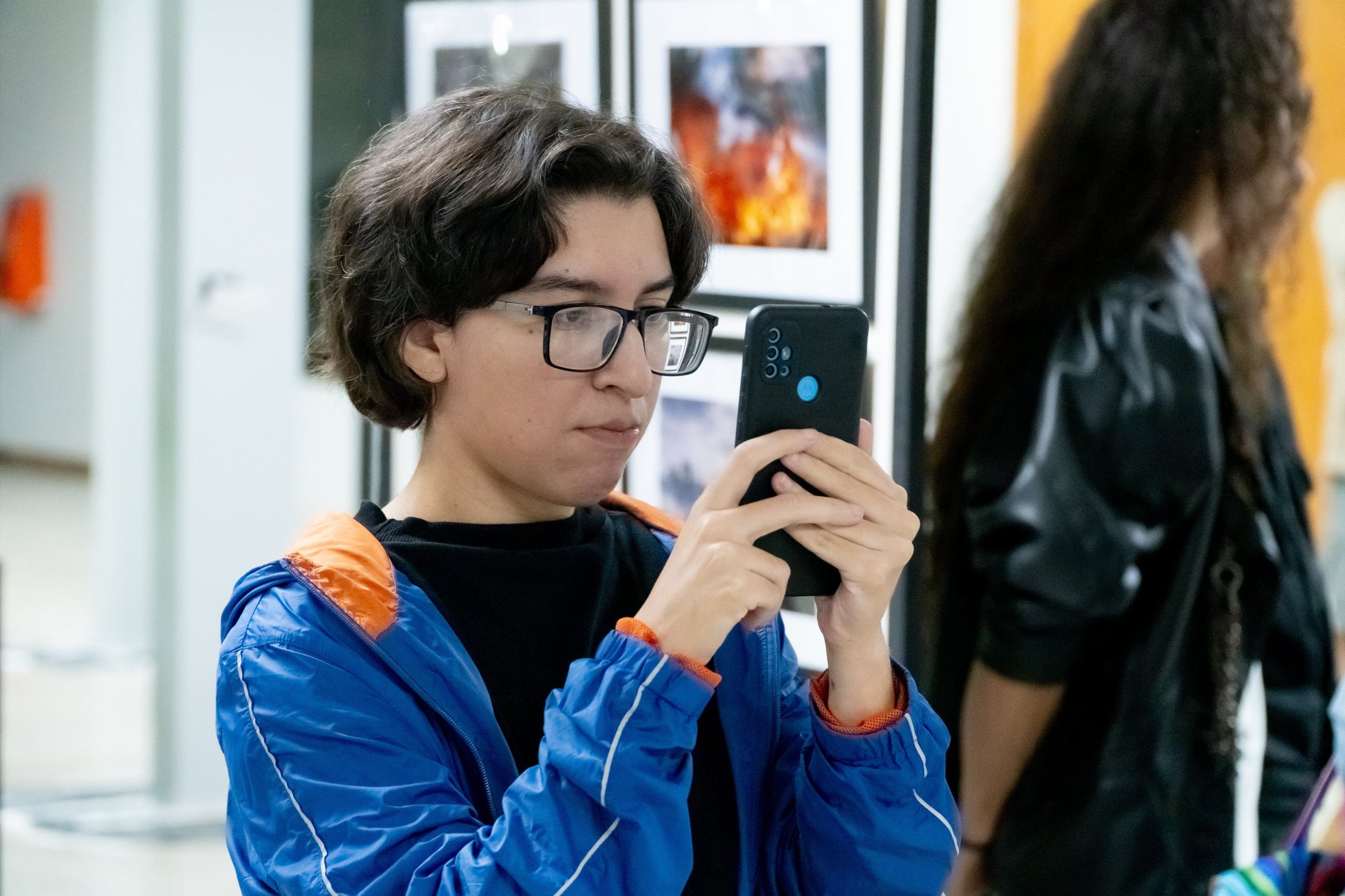 A publicit&aacute;ria Christine Souza levou a fam&iacute;lia para apreciar a exposi&ccedil;&atilde;o