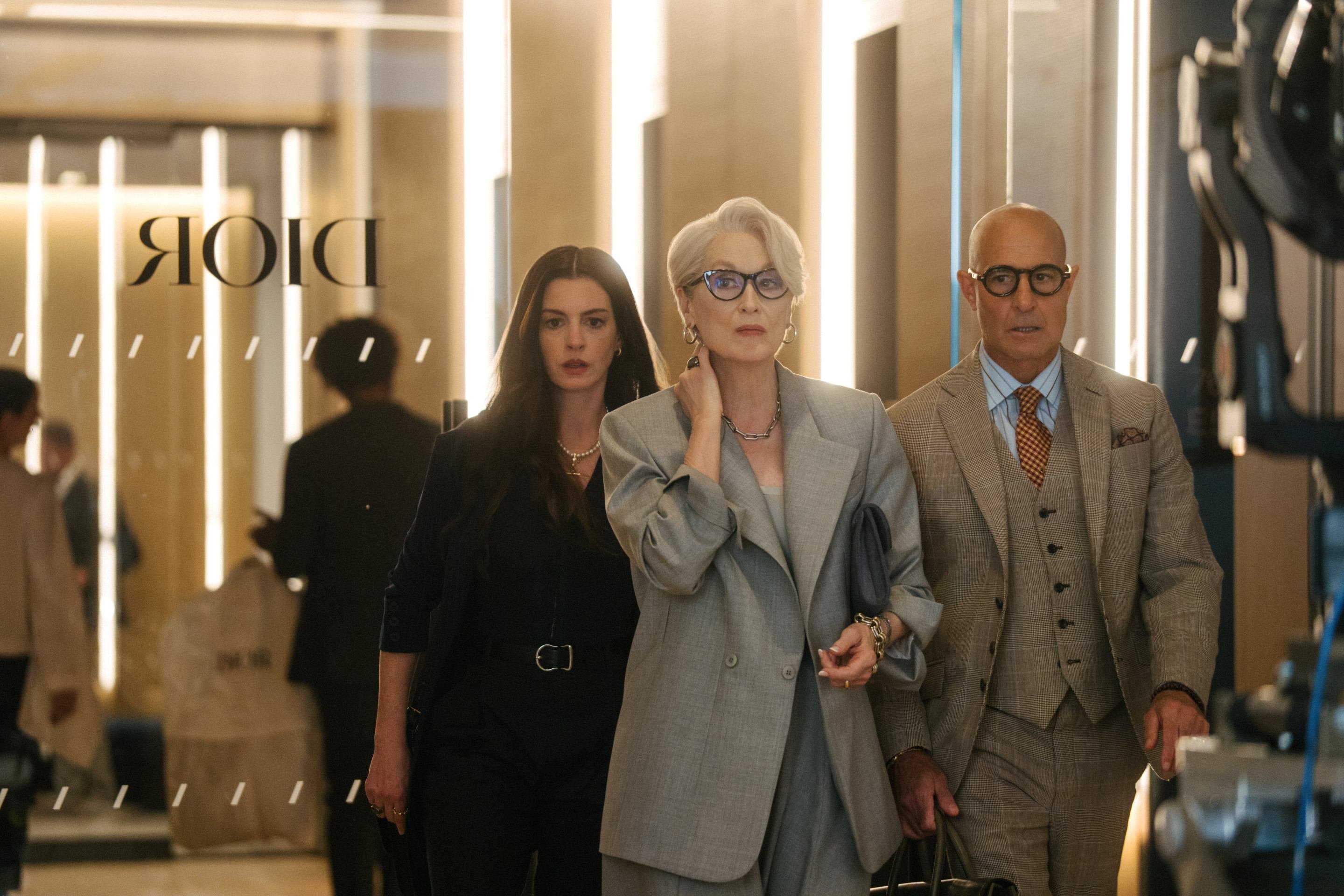 Time destinado à vitória: Meryl Streep e Anne Hathaway endossam 'Prada'