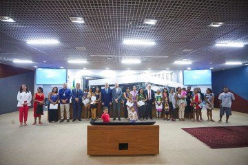 Cerimônia foi realizada na manhã desta quinta-feira (30/4), no auditório Sepúlveda Pertence, no Fórum de Brasília -  (crédito: Reprodução: Dimmy Falcão)