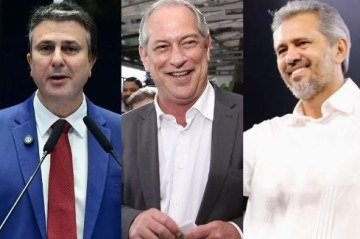 Camilo Santana, Ciro Gomes e Elmano Freitas  -  (crédito: Geraldo Magela/Agência Senado, Valter Campanato/Agência Brasil e Hiane Braun/Casa Civil)