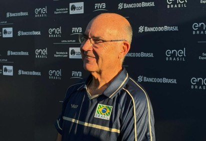 Radamés Lattari Filho, presidente da Confederação Brasileira de Voleibal na tarde desta quinta-feira (30) no Circuito Mundial de Vôlei de Praia, em Brasília -  (crédito: Rafael Lins) -Radamés Lattari Filho, presidente da Confederação Brasileira de Voleibal na tarde desta quinta-feira (30) no Circuito Mundial de Vôlei de Praia, em Brasília -  (crédito: Rafael Lins)