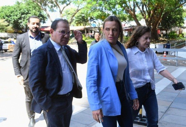 Celina Leão e Nelson de Souza em reunião no Banco Central -  (crédito: Marcelo Ferreira/CB/D.A. Press)