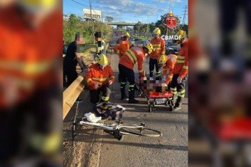 Em razão da operação de socorro, o trânsito na EPIA sofreu retenções pontuais -  (crédito: Divulgação/CBMDF)