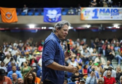 Fernando Haddad participou de evento do Dia do Trabalhador organizado pela Força Sindical, em São Paulo (SP) -  (crédito: Divulgação/Diogo Zacarias) -Fernando Haddad participou de evento do Dia do Trabalhador organizado pela Força Sindical, em São Paulo (SP) -  (crédito: Divulgação/Diogo Zacarias)