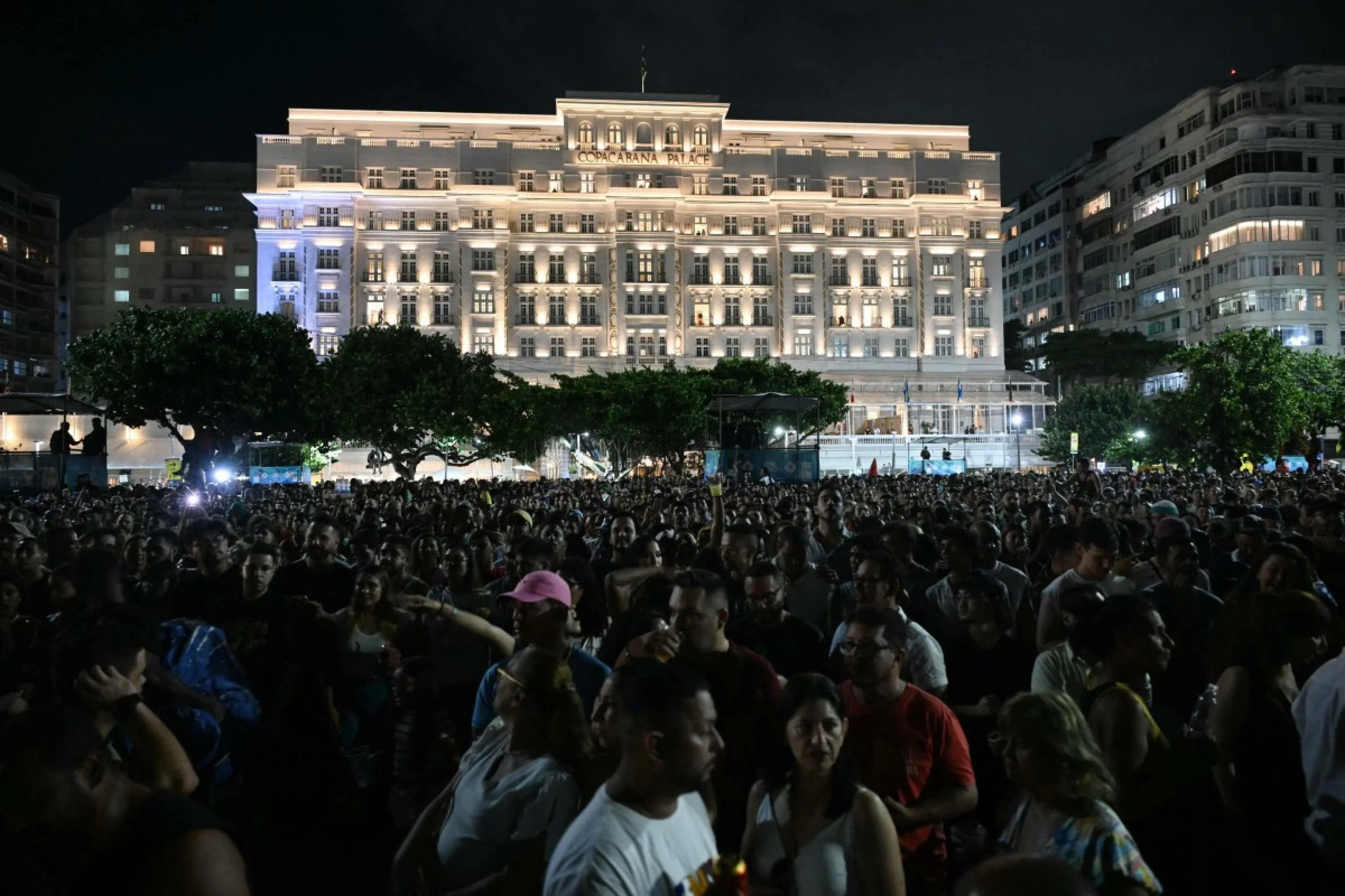 Shakira durante passagem de som em Copacabana nesta sexta-feira (1&deg;/5)