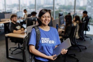 Mayara buscou formação para conquistar uma vaga em TI  -  (crédito: Reprodução - Ford)