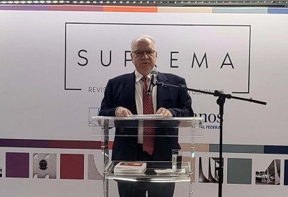 Declaração ocorreu na sede da Corte, durante lançamento da mais nova edição da 'Revista Suprema' -  (crédito: Renato Souza/CB) -Declaração ocorreu na sede da Corte, durante lançamento da mais nova edição da 'Revista Suprema' -  (crédito: Renato Souza/CB)