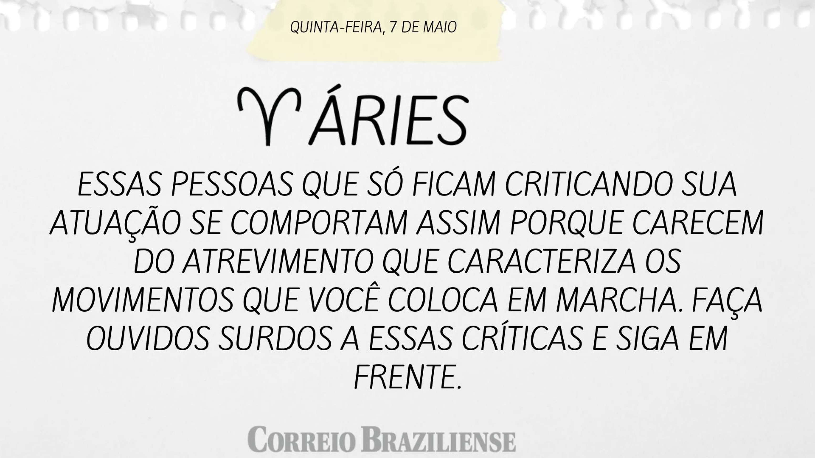 Hor&oacute;scopo desta quinta (7/5)