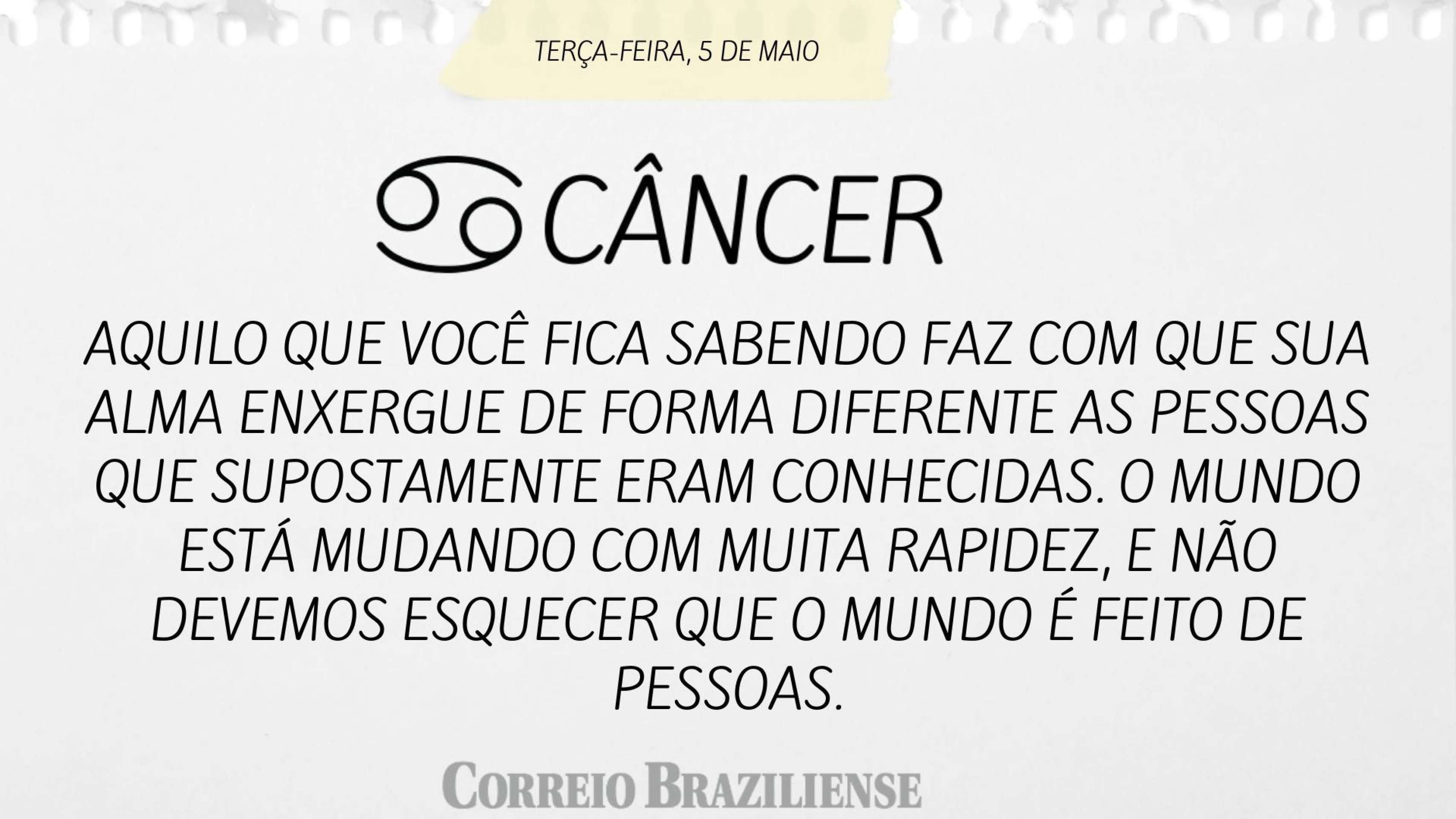 HOR&Oacute;SCOPO | 5 DE MAIO