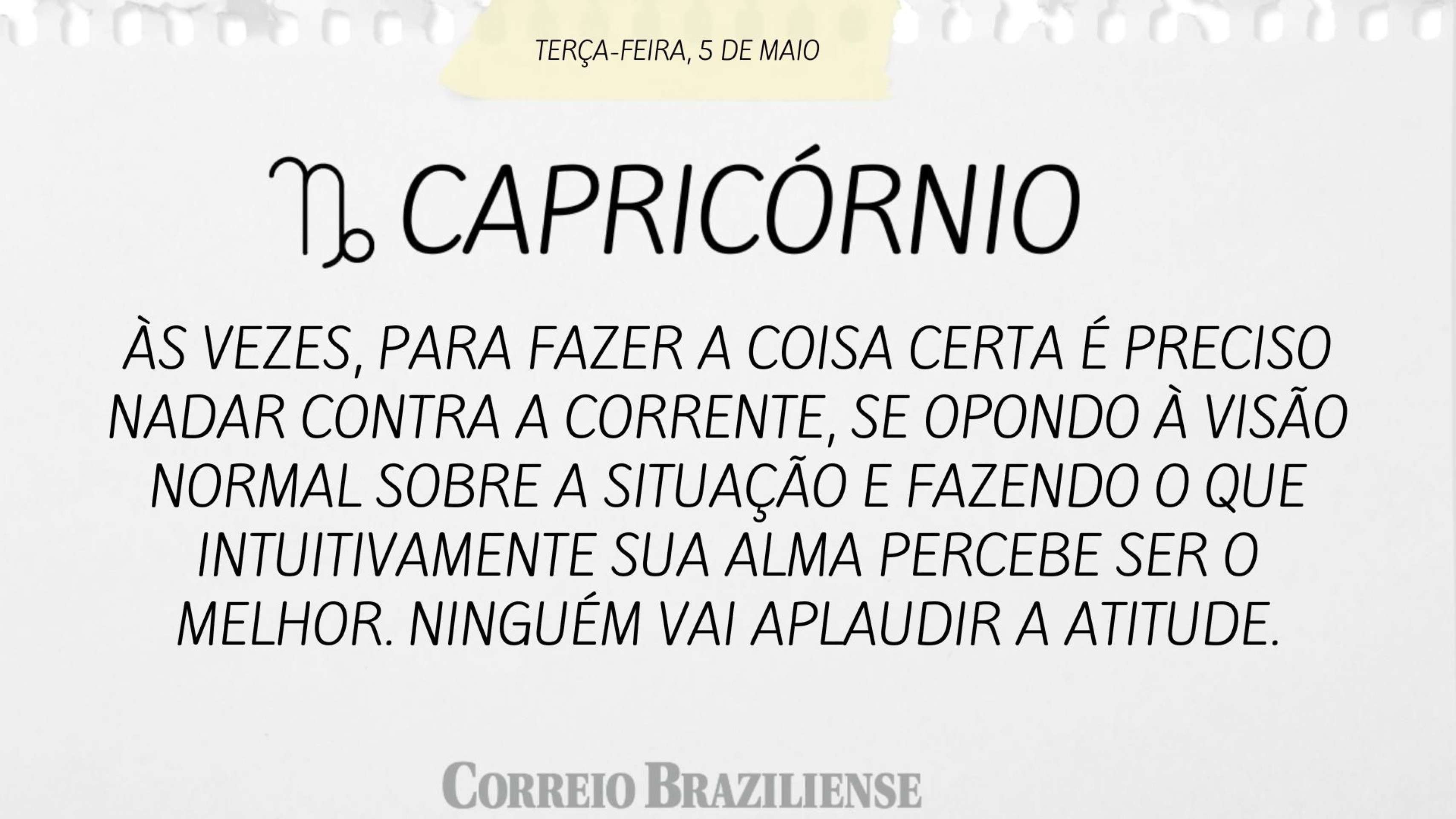 HOR&Oacute;SCOPO | 5 DE MAIO